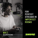 Shure MV7 USB/XLR Podcast Microphone (Black)