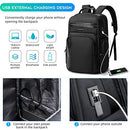 BanGe Laptop Backpack Men Business Travel Backpacks with USB Charging Port Weekender Carry On Backpack Black All, 2602 black, One size