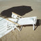 Business & Pleasure Co. Holiday Tommy Chairs - Set of 2 Reclining Backpack Beach Chairs - Antique White, 2-Pack