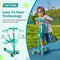 Gotrax KS3 Kids Kick Scooter, LED Lighted Wheels, Adjustable Height Handlebars and Removable Seat, Lean-to-Steer & Widen Anti-Slip Deck, 3 Wheel Scooter for Kids Ages 2-8 and up to 100 Lbs (Green)