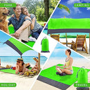 Beach Blanket Waterproof Sandproof Extra Large 79'x83' Picnic Mat Quick Drying Beach Mat Sand Free with 4 Stakes, Waterproof Lightweight Picnic Blankets for Travel, Camping, Hiking Green