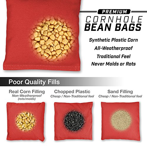 GoSports Premium Bean Bag (4 Set), Black