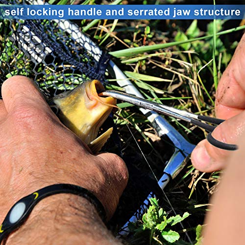 Skylety 8 Pieces Fly Fishing Tools Accessories Include 4 in 1 Fly Line Clipper Black Knot Tyer Fishing Line Nipper Fishing Hook Remover Forcep Retractors Keychains and Fishing Lanyard for Anglers