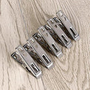 20-320PCS Stainless Steel Clothes Pegs Clips Hanging Pins Laundry Clamps Metal, Windproof Laundry Clips for Outdoor & Indoor Use, Rust-Resistant Silver Clamps for Versatile Hanging