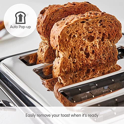 Morphy Richards 30cm Electric 1800W Verve 4 Slice/2 Slots Bread Toaster Black