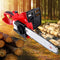 Giantz Chainsaw, 20V Electric Chainsaws Cordless Chain Saw Petrol Power Saws Hand Held Li-lon Battery Pruner for Garden Tree Wood Forest Cutting, 10’’ Bar Length 1500 MAH 2.29m/s Black Red