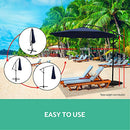 Instahut Outdoor Umbrella 3M Cantilever Beach Umbrellas Sun Garden Shade Patio