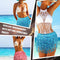 Sequin Fringe Skirts Belly Dance Skirt Festival Tassel Skirt Hip Scarf Wrap Outfit Costumes for Women and Girls, Pink, Lake Blue, One Size