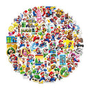 100 Packs Mario Stickers Water Bottles Laptop Phone Motorcycle Computer Guitar Skateboard Hydroflasks Game Super Mario Bros Vinyl Sticker Waterproof Aesthetic Trendy Decals for Teens Girls Adults