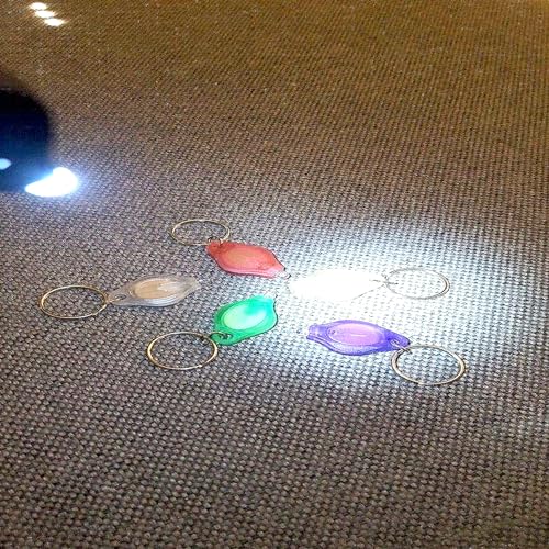 3 Pack Small Photon Micro Light Mini LED Keychain Keyring Torch/Flashlight
