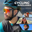 KAPVOE Photochromic Cycling Glasses Mountain Bike Sunglasses MTB Bicycle Riding Clear Colorful High Definition Lenses