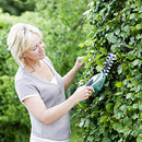 Bosch 3.6V Cordless Compact Hedge Shrub Shear Garden Kit, Anti Blocking System, Includes Shrub Blade & Soft Case, Integrated Battery, Runtime: 50 min (ISIO 3)