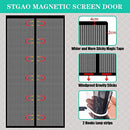 Magnetic Fly Insect Screen Door 120 x 210 cm Anti Mosquito Fly Curtain Easy to Install Shuts Automatically Fly Screens for Balcony Patio Sliding Living Room Doors, Grey