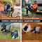 FBSPORT Camping Chair, Portable Folding Chair Lightweight Backpacking Chair Compact & Heavy Duty, Foldable Chair Outdoor with Carry Bag for Hiking Beach Picnic Travel Fishing (1 Pack Dark Blue Large)