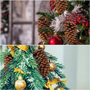 Huwena 12 Pcs PineCones Large Natural Unscented Pine Cones Bulk Rustic Christmas Tree Ornaments Decorative No Chemicals for Crafts DIY Wreath Home Wedding Decoration (5-6 Inches)