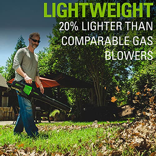 Greenworks 80V (145 MPH / 580 CFM / 75+ Compatible Tools) Cordless Brushless Axial Leaf Blower, Tool Only