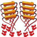 Zento Deals 4 Pieces of 6 Ohm 50W LED Load Resistors – Fix The Flickering LED Turn Signal Light or LED License Plate Lights or DRL (8)
