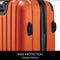 4 Piece Luggage Set Carry On Suitcase Traveller Bag Lightweight ABS Hard Shell & TSA Lock Orange