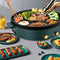 All New Electric Barbecue Hotpot Oven Grill Smokeless Hot Pot Machine BBQ (AU Plug) Green/White (Green)