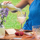 KOMOREBI Shatterproof Acrylic Wine Glasses - Unbreakable Plastic Goblets, BPA-Free & Drop-Proof Glassware - Elegant Drinkware for Indoor & Outdoor Use - 14oz, Set of 4 (Pale Pink)