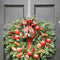 Whaline Christmas Wreath Hanger Over the Door Metal Wreath Hook Christmas Tree Decor Hook for Xmas Party Door Wall Home Office, Silver, 15in