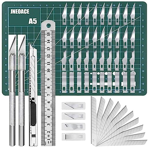 Exacto Knife Precision Carving Craft Hobby Knife Kit with 40 PCS Exacto Blades for DIY Art Work Cutting, Hobby, Scrapbooking, Stencil