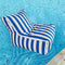 Floating Bean Bag for Pool- Pool Floating Bean Bag - Original Adult Size Water Pool Floating Bean Bags- Water Play Lounge Chair- Reusable Bean Bag for Swimming- Outdoor Stripes Bean Bag Pouf Cover (C