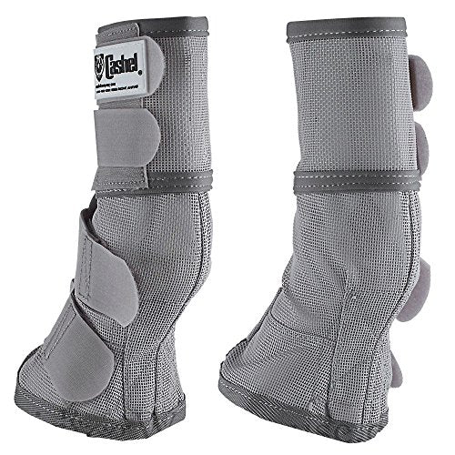 Cashel Crusader Horse Fly Protection Leg Guards, Set of Four, Grey, Horse