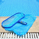Staright Pool Skimmer Net with Telescopic Pole Removal Leaf Rake Swimming Pool Ponds Fast Cleaning Tool with Heavy-Duty Aluminium Frames Deep Mesh Nets
