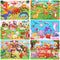 6 Puzzles Wooden Jigsaw Puzzles Set for Kids Age 4-8 Year Old 30 Piece Colorful Wooden Puzzles for Toddler Children Learning Educational Puzzles Toys for Boys and Girls (Animal Theme)