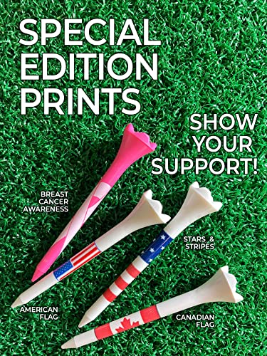 3-1/4" Pride Performance Golf Tees, Stars and Stripes, 100 Count