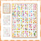 YUNAI 90 Sheets Temporary Tattoo Kids, Waterproof Cute Animals Anime Rainbow Girl Face Tattoo, Children Temporary Tattoo Toys for Birthday Parties Supplies Favors Kids Boys Girls School Rewards Gifts