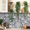 Artigreen 3 Pcs Artificial Hanging Plants-Eucalyptus Mandala Snow Pea Vine in Pot Plants for Office Farmhouse, Fake Foliage Pendant Plant, Indoor Outdoor Wedding Home Decoration