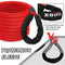X-Bull Recovery Tow Strap Kinetic Rope 1" x 30Ft/9M with 2 Soft Shackles 15T/33000LBS Strength for Heavy Duty Winch 4x4 4WD Automotive Vehicle Stuck in Sand Mud Snow