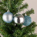 60mm/6Pcs Christmas Baubles Shatterproof Light Blue, Christmas Tree Decorations Ball Ornaments Balls Xmas Hanging Decorations Holiday Decor - Shiny,Matte,Glitter