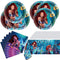 2023 Little Mermaid Party Tableware, Mermaid 20 Plates 20 Napkins and Tablecloths 42*71inch,Black Mermaid Ariel Party Decoration Supplies