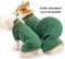 Dog Bathrobe Towel, Pet Drying Coat,Fast Drying Super Moisture Absorbent Dog Bathrobe Microfibre Towelling,Adjustable Collar and Waist Pet Dog Cat Bath Robe for Large,Medium,Small Dogs Green (M)