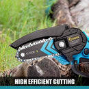 Saker Mini Chainsaw,Portable Electric Best Chainsaw Cordless,Small Handheld Chain Saw Pruning Shears Chainsaw for Tree Branches , Courtyard and Garden(SAKER MINI CHAINSAW + 2 BATTERIES)