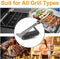 Grill Brush and Scraper - Quick Easy Safe BBQ Grill Steam Cleaning Stainless Steel Brush - Best for Weber Gas, Charcoal, Porcelain, Cast Iron, All Grilling Grates