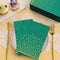 100 Pcs Green Paper Napkins Gold Dot Party Napkins Disposable Green Dinner Napkins for Birthday Bathroom Wedding Anniversary Holiday Party Supplies