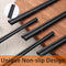 10 Pairs Fiberglass Chopsticks, Reusable Alloy Chop Sticks Non-slip Chopsticks in Minimalism Style, Dishwasher, 9 1/2 Inches (black Cherry blossoms)