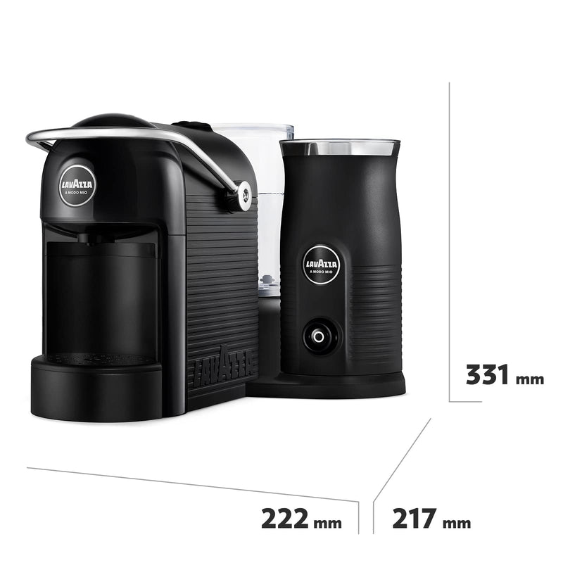 Lavazza Jolie Black & Milk Frother A Modo Mio Coffee Machine