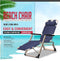 JR Joyreap Reclining Folding Deck Lounge Widening and Strengthening Sun Beach Chair for Outdoor Camping (Blue)