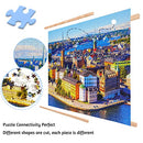 1000 Pieces Jigsaw Puzzles for Adults 28 x 20 Inch 1000 pcs Jigsaw Puzzles Difficult Puzzles Entertainment Birthday Graduation Gifts for Home Decor Stockholm Riverside Town Sweden Jigsaw Puzzle