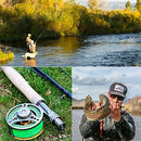 Sougayilang Fly Fishing Rod Reel Combos with Lightweight Portable Fly Rod and CNC-machined Aluminum Alloy Fly Reel,Fly Fishing Complete Starter Package