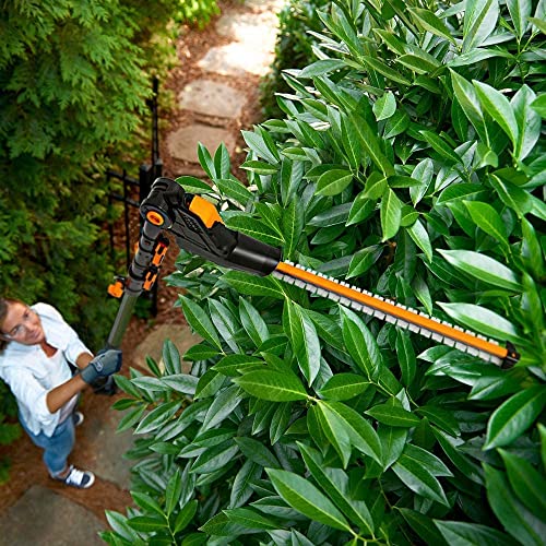 WORX 20V Cordless Pole Hedge Trimmer with POWERSHARE 2Ah Battery and Charger - WG252E