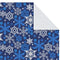 Hallmark Flat Christmas Wrapping Paper Sheets with Cutlines on Reverse and Gift Tag Seals (12 Folded Sheets, 16 Gift Tag Stickers) Blue and Silver Snowflakes, Deer Forest Scene, Blue Tartan Plaid
