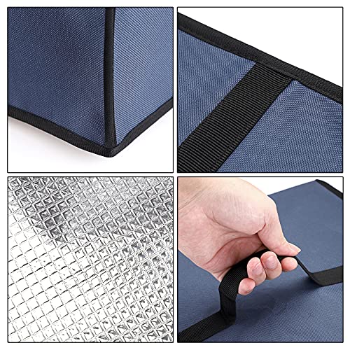 OwnMy Dark Blue Heat-Resistant Toaster Oven Dust Cover Waterproof Dust-Proof Airfryer Oven Grill Cover Protector, Nylon Fabric Large TOA-60 Convection Toaster Oven Dust Cover Case Protections