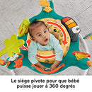 FISHER-PRICE Hüpf-Leopard Jumperoo - Spielcenter mit Wippe, 360 Grad Sitz, Abnehmbarer Tukan, höhenverstellbar, unterstützt Grobmotorik und Sinnesentwicklung, für Babys bis 11,3 kg, HND47