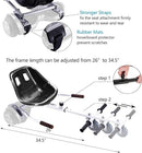 KKA Hoverboard seat Attachment for 6.5”-10” Hoverboard, go Kart Conversion kit, Accessory for self Balancing Scooter, Transform Your Hoverboard into a go cart (White)